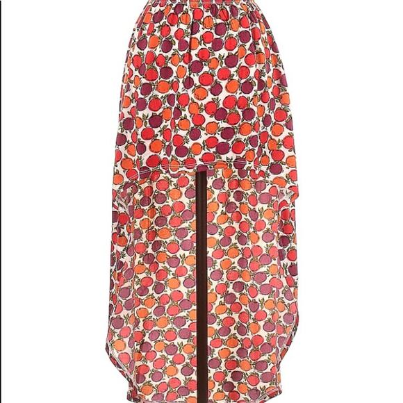Forever 21 Fruit Printed Hi Lo Skirt - Picture 4 of 10